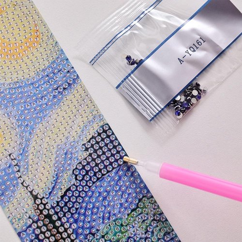 Icceemee Diamond Painting Bookmarks - 4 Pcs DIY Art Kits for Book Lovers | Unique Oil Painting Themes
