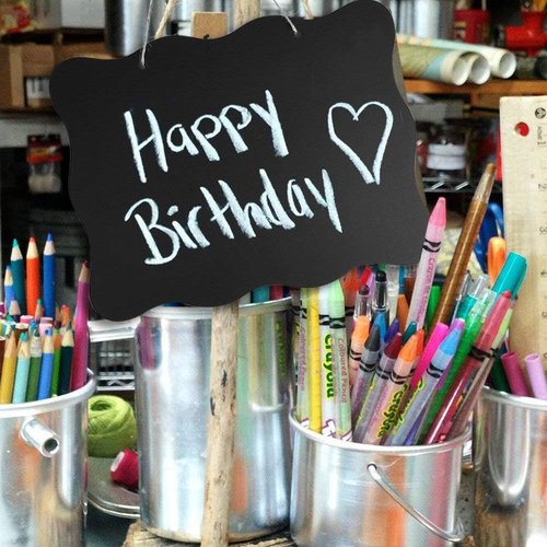 AUSTOR Chalkboard Sign - 8x10 Inch Double-Sided Erasable Message Board with Hanging String & Cloth
