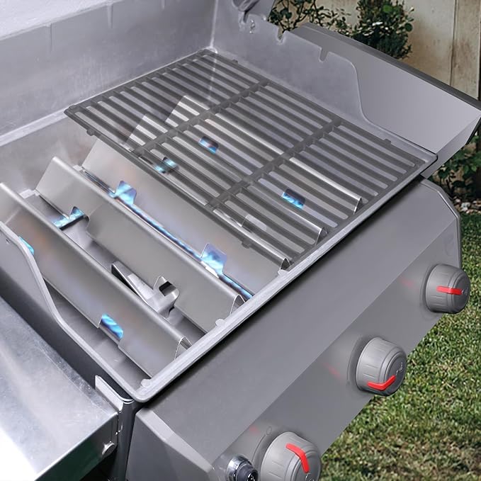 Uniflasy 15.3" Flavorizer Bars for Weber Spirit 300 and GS4 II Spirit 300 Series, Spirit E310 S310 E320 S320 E330 S330 Gas Grills with Front Mounted Control Panels, Stainless Steel Heat Plate, 7636