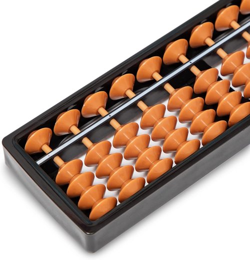 Digital Standard Abacus | 11-Column Soroban Calculator - 17.8 cm Professional Educational Tool