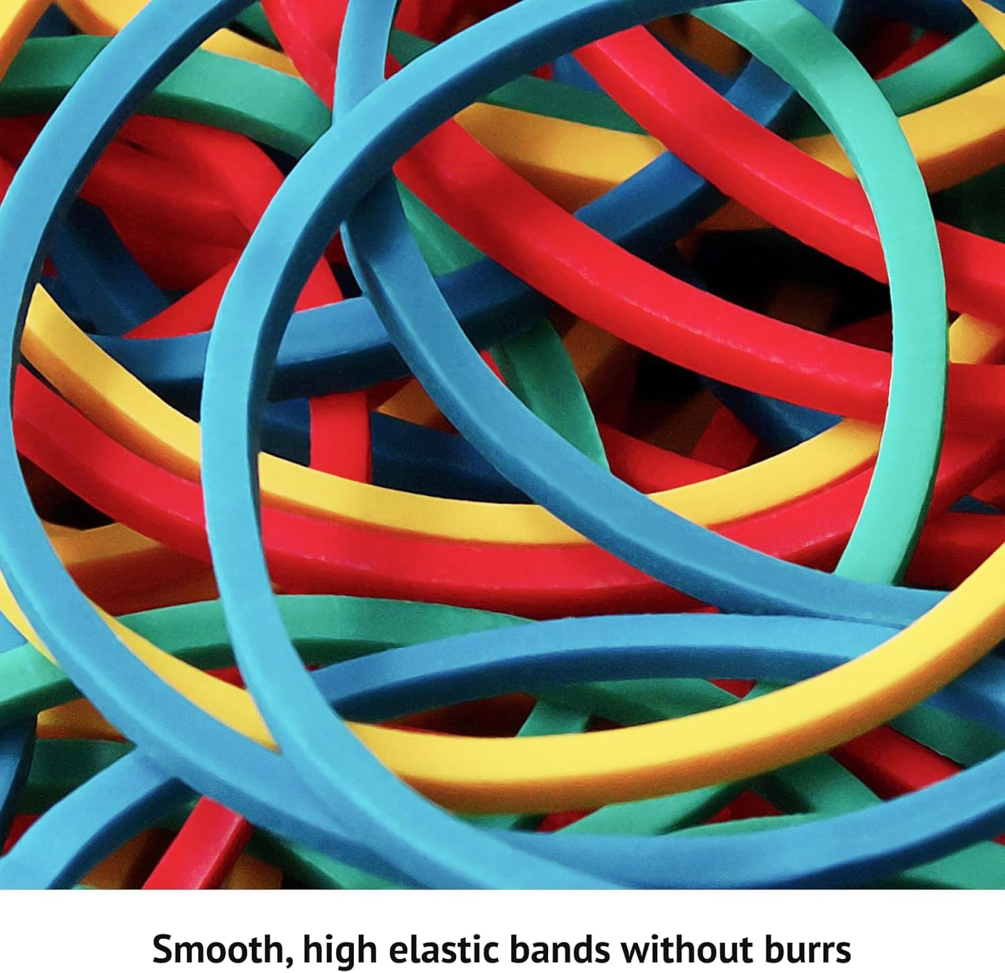 Zelin Colorful Rubber Bands - 100 Pcs for Crafts, Money, Office Use | Versatile & Durable