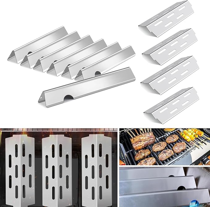Flavorizer Bars and Heat Deflectors for Weber Genesis II E-410, S-410, LX E-440, S-440 (304 Stainless Steel, 66030 * 7+ES/410 * 4)