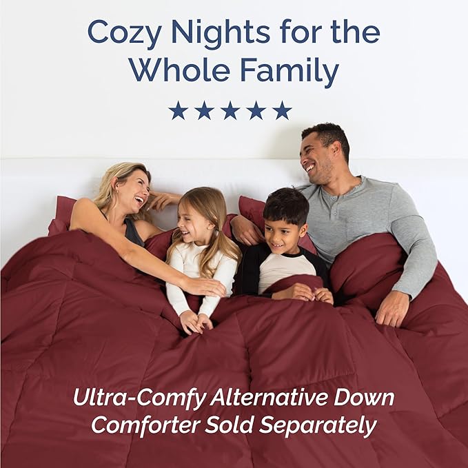 Twin Size 3 Piece Sheet Set - Comfy Breathable & Cooling Bed Sheets Set - Hotel Luxury Bedding for Women, Men, Kids, Teens, Boys & Girls - Deep Pockets, Ultra-Soft, Wrinkle Free - Oeko-Tex - Burgundy