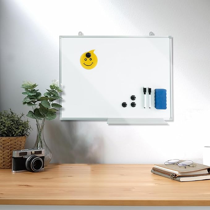 Magnetic Writeboard 36X48 Dry Erase Board Hanging & Wall Mounted Whiteboard S Aluminium Frame Message Boards for Home, School, Office, Kitchen
