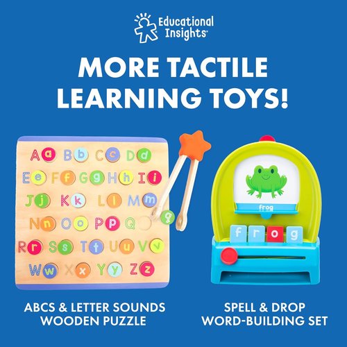 Educational Insights ABC Arc Mat - Magnetic Alphabet Magnets Set for Kids | Spelling & Letter Learning Activity Ages 3-5