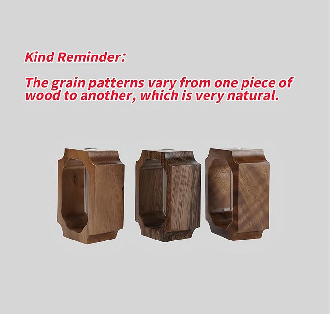 Solid Wood Frame Glass Tube Vase for Home Office Desktop Decor for Presents, Single Rose/Bud Vase, Wooden Centerpiece Vase Table for Restaurant Cafes Hotel(Small, Classic, 1 Pack)
