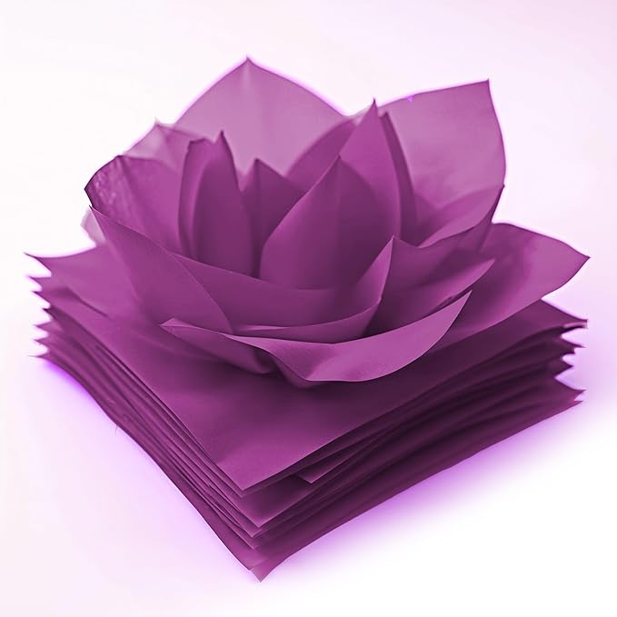 SANZIX 150 Sheets Purple Tissue Paper for Gift Bags Bulk 14x20 Inch - Purple Christmas Wrapping Tissue for Gifts, Bouquets, Wedding, DIY, Holiday Décor - Wrapping Paper Christmas Decorations