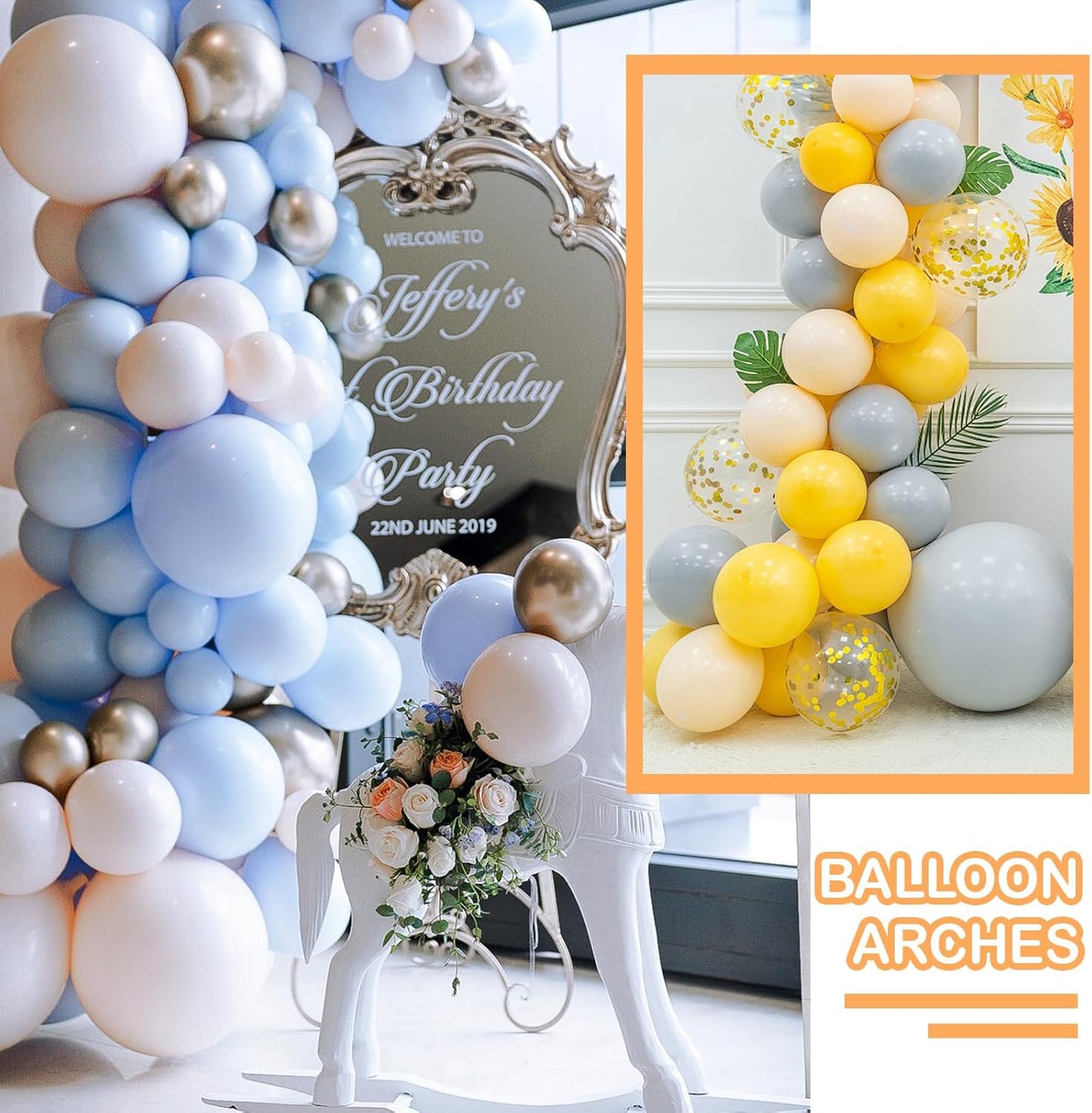 Skiennix Clear Balloon Glue Points - 1000 Removable Double-Sided Adhesive Dots for Crafts & Decorations