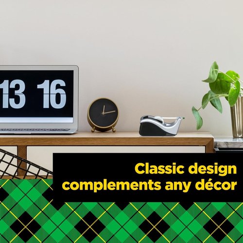 Scotch Desktop Tape Dispenser - Silvertech Two-Tone | Pack of 2 for Easy Office Organization