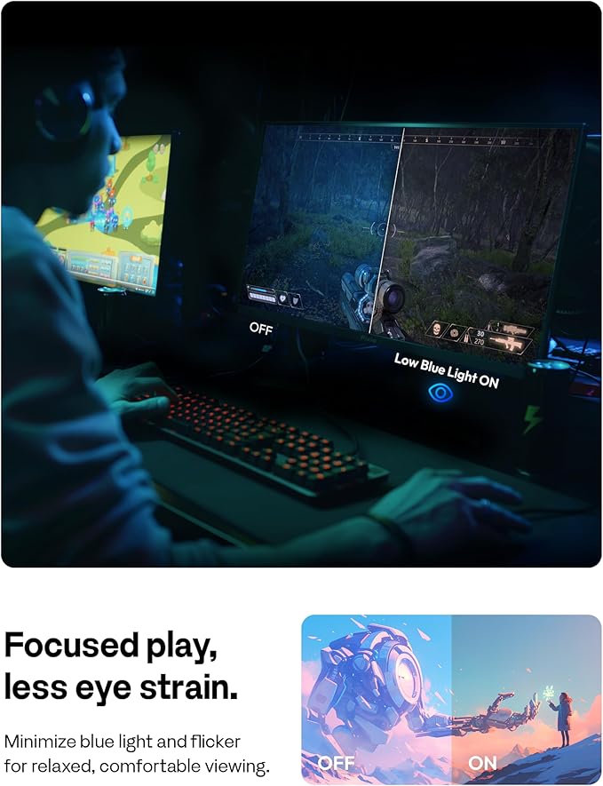 Pixio PX246 Wave Purple 24 inch 120Hz Refresh Rate FHD 1080p Resolution IPS Panel 4ms GTG Response Time Gaming Monitor with Adaptive Sync