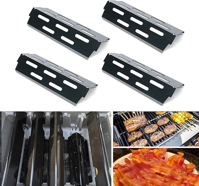 Heat Deflectors for Weber Genesis II E-410, S-410, LX E-440, S-440 (Porcelain Steel, ES/410 * 4)