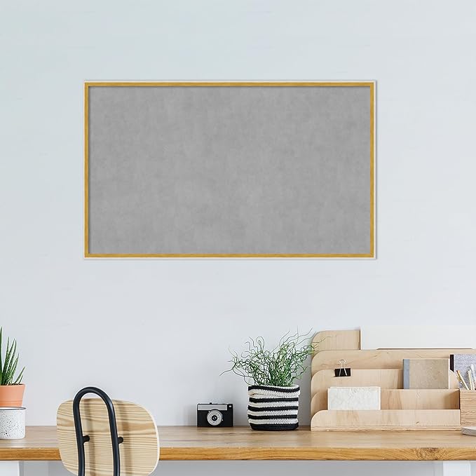 Amanti Art White Framed Magnetic Board 25x41 Large Vision Board for use with Magnets, 100% Metal Sheet to Display Items as Office Decor or for Home Organization in mudroom, Kitchen or Kids Room
