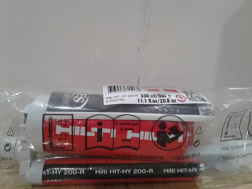 Hilti Injectable Mortar Epoxy - Hybrid Adhesive for Strong Bonding | 200-R Specifications