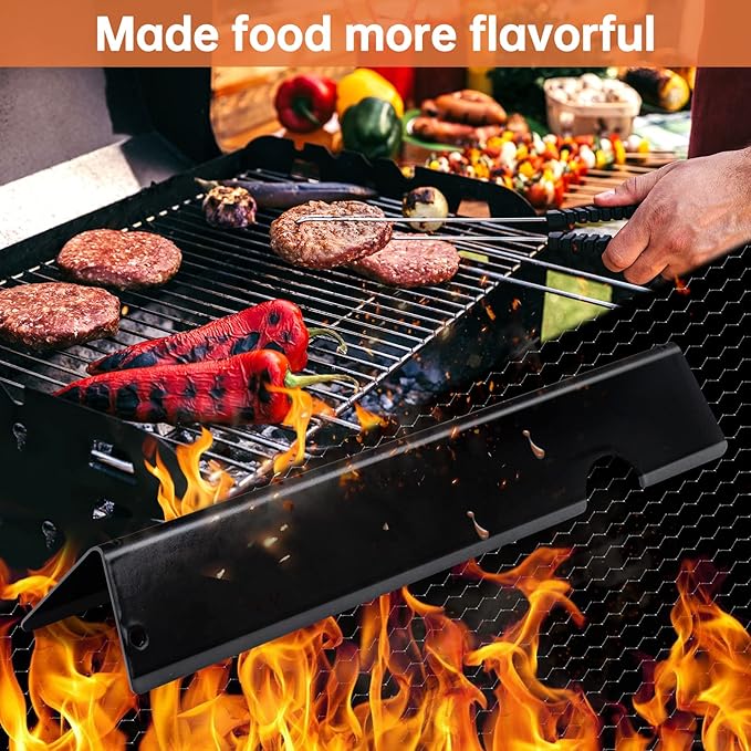 LPTNFRTN Porcelain-Enameled Grill Flavorizer Bar Heat Plates with 2 Pack Stainless Steel Cooking Grates Grill Replacement Parts for Weber Genesis II 300 Series E-310 E-315 E-330 E-335 S-310 S-335