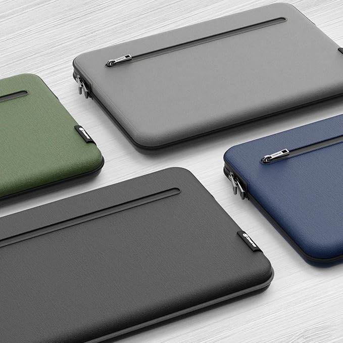 Smatree SlimPro Laptop Sleeve Case for 14 inch HP Dragonfly Pro Chromebook, HP Laptop Case with Swift-Access Accessory Pocket, Patented Super-Corner Design, Blue (S413B)