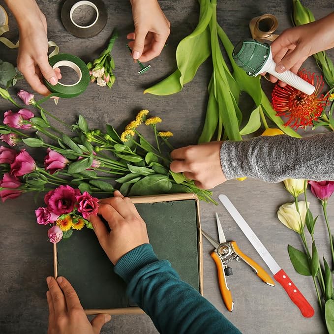 PATIKIL Floral Foam Knife, 2 Pcs 42.5 x 3.1CM Florist Professional Cutting Knife for Flower Foam Block Cake, Wooden Handle