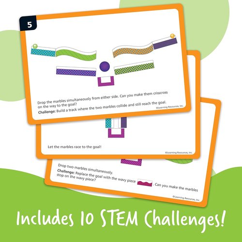 Learning Resources Tumble Trax Magnetic Marble Run - Engaging STEM Toy for Kids Ages 4-8 | Interactive Ball Maze