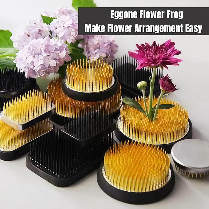 80mm Flower Frog Large Floral Frog Flower Arrangements Supplies Japanese Ikebana Kenzan with Rubber Base (3.15inch)