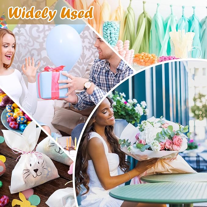1000 PCS Tissue Paper, 20 Colors 14" X 20" Tissue Papers Bulk for Packaging, Colored Tissue Paper for Gift Bags Crafts Birthday Party Flower Decoration