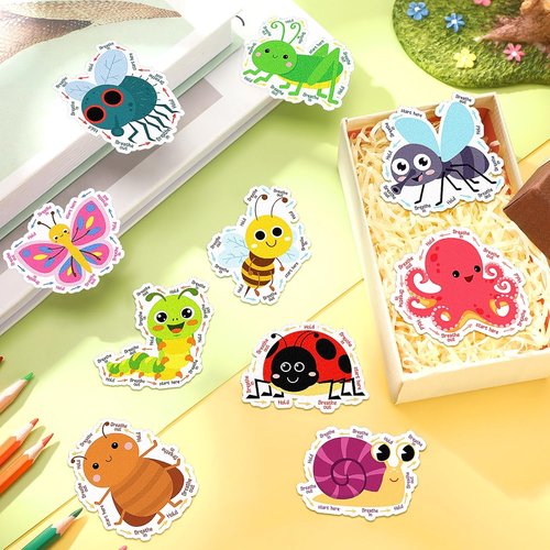 Crtiin 80 Pcs Anxiety Relief Sensory Stickers - Inspirational Quotes for Mental Health | Retro Design
