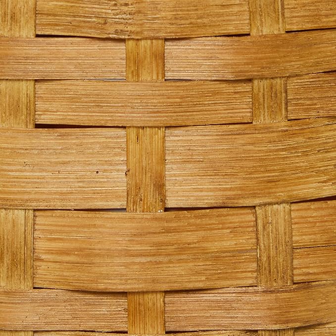 Deco 79 Bamboo Wood Decorative Vase Tall Woven Floor Centerpiece Vase, Flower Vase for Home Decoration 9" x 9" x 48", Brown