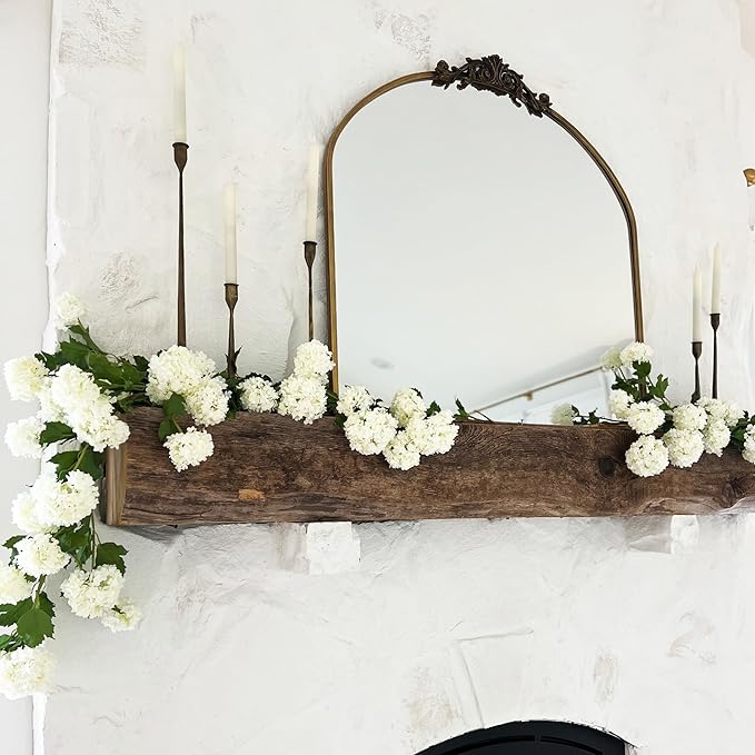 Afloral Faux Snowball Hydrangea in Crisp White - 43.5"