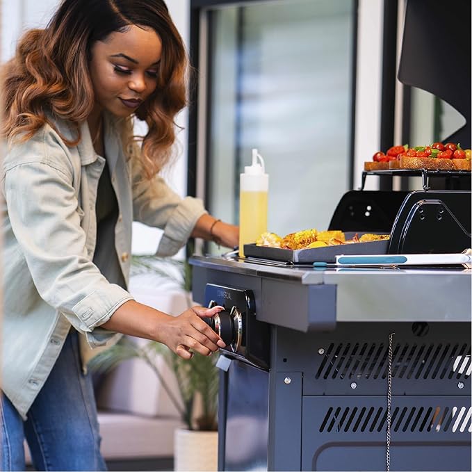 Charbroil Pro Series with Amplifire Infrared Technology 2-Burner Propane Gas Grill and Griddle Cabinet, Black - 463676724