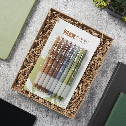 BLIEVE Gel Pens - Smooth Writing, Earthy Matte Finish - Perfect for Journaling & Drawing - 8 Pack