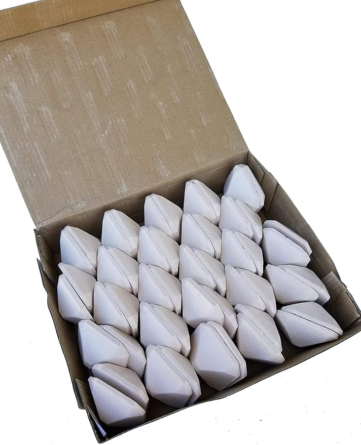 Chef Master Ceramic Briquettes for Gas Grill (50 Pack) - Replacement for Lava Rocks - Self Cleaning Gas Grill Briquettes for BBQ - Cleaner Cooking, Reduce Flare Ups, Better Heat Distribution - 05004CM