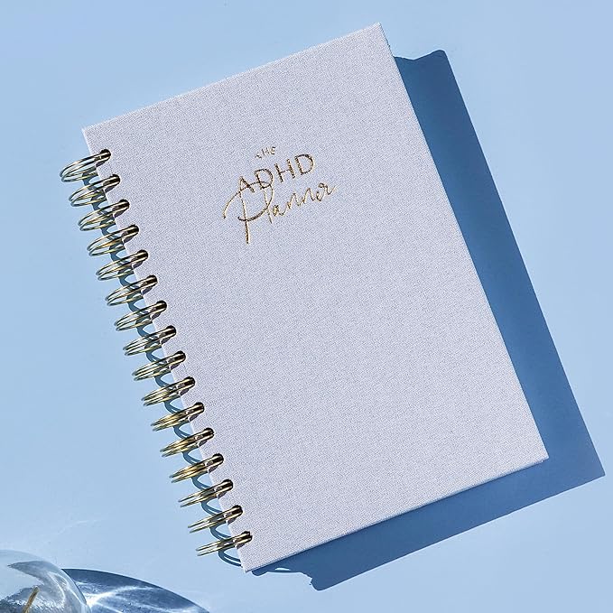 The ADHD Planner - Undated Daily Weekly Schedule Organizer Journal for Disorganized People - Habit Tracker Record Emotions & Mood - Academic Goals - Structure & Focus for Adults Brains (Spiral)