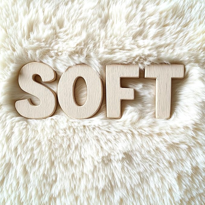 OLANLY 7x11 Machine Washable Large Area Rugs for Living Room, Bedroom, Soft Fluffy Shaggy Bedside Rug, Indoor Floor Carpet for Kids Girls and Boys, Dorms, Nursery, Home Decor Aesthetic, Ivory
