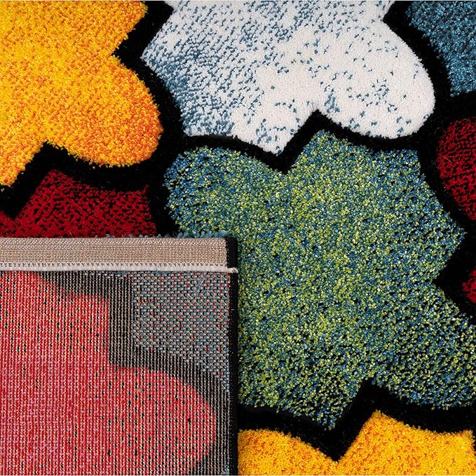 Paco Home Colorful Area Rug with Morrocan Pattern in Multicolor, Size: 2'8" x 9'10"