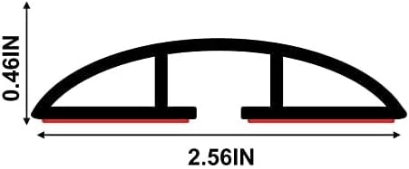20Ft Floor Cord Cover Brown Silicone Cable Protector Easy to Install Wire Organizer and Hider for Home, Office, Garage (Brown-6m)