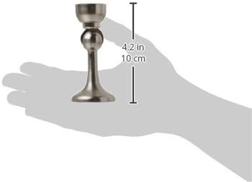 Richelieu Hardware Magnetic Door Stop - 3-Inch Brushed Nickel Finish for Easy Installation
