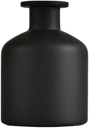 250ml Frosted Black Empty Glass Reed Diffuser Bottles,Refillable Diffuser Bottle for Essential Oils,Aromatherapy Container for DIY Replacement Diffuser,Fragrance Decoration,Crafts Decor