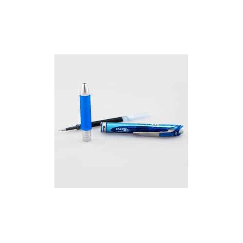Pentel Energel 0.5 mm Blue Needle Tip, Fine Point Pens - Pack of 10 Retractable Liquid Gel Ink Pens