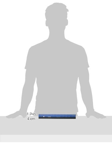 Victor Easy Read Stainless Steel Ruler, Standard/Metric, 12" Long, Blue