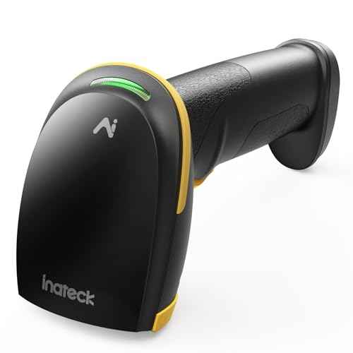 Inateck AI Barcode Scanner Bluetooth, 1D Handheld Scanner Wireless, Handheld Scanner with APP and SDK, 1 Charge 3 Months, BCST-21 AI