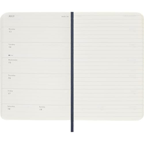 Moleskine Classic 12 Month 2026 Weekly, Soft Cover, Pocket (3.5" x 5.5"), Sapphire Blue, 144 pages