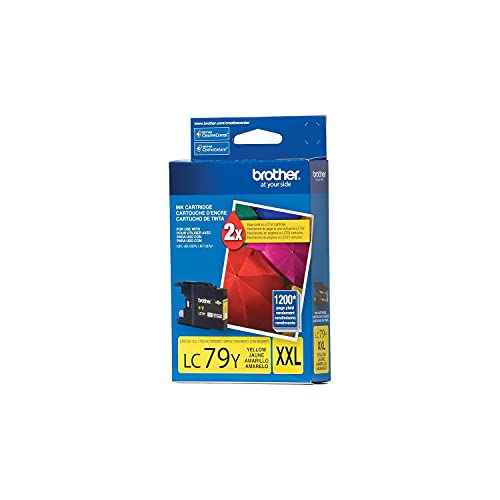 Brother Printer LC79Y Super High Yield (XXL) Yellow Cartridge Ink - Retail Packaging