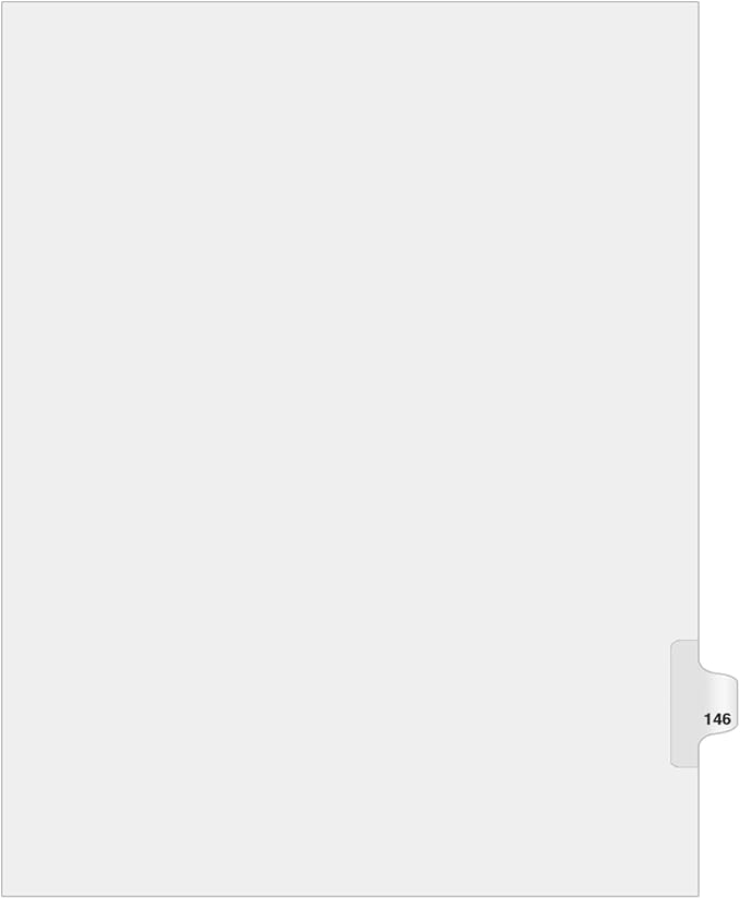 Exhibitindexes® Side Number Tabs - AVE Style Bold Font - Pack of 25