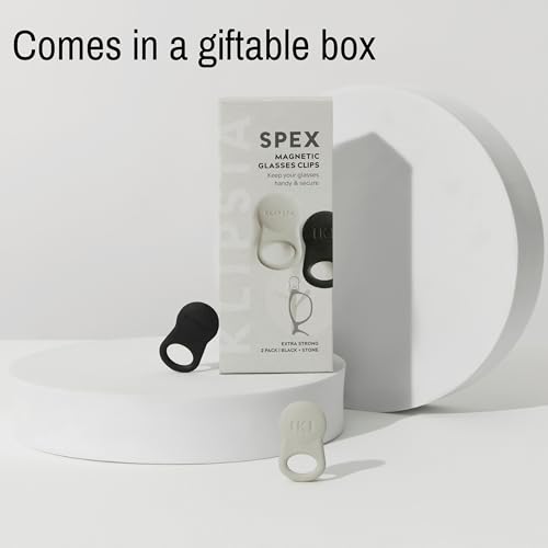 SPEX Glasses Clips - Perfect Holiday Gift & Christmas Stocking Stuffer - Magnetic Glasses Holder for Clothes