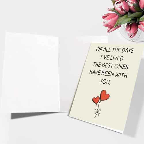 I Love You Card | Happy Birthday or Anniversary Card & Gifts for Women, Men, Wife, Husband, Him, Her, Boyfriend, Girlfriend, Couple, Anyone | Wedding | Valentine Day Gifts