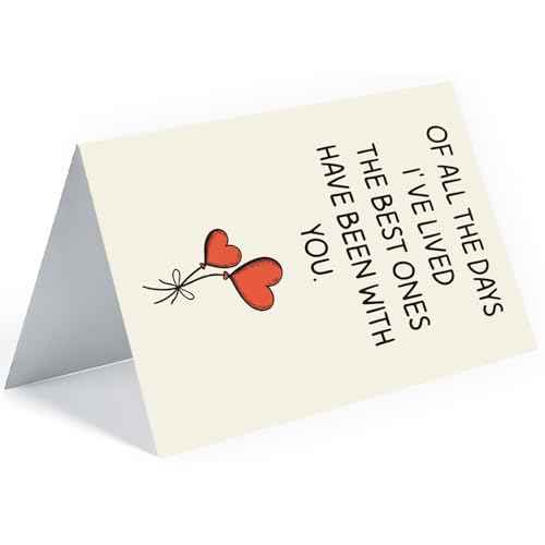 I Love You Card | Happy Birthday or Anniversary Card & Gifts for Women, Men, Wife, Husband, Him, Her, Boyfriend, Girlfriend, Couple, Anyone | Wedding | Valentine Day Gifts