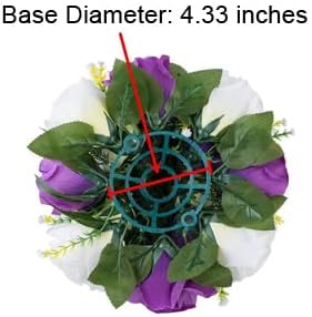 Flower Centerpieces for Wedding Tables: Wedding Table Decorations Purple & White Flower Balls Centerpieces for Engagement Cerebration Party Center Pieces 6 Packs