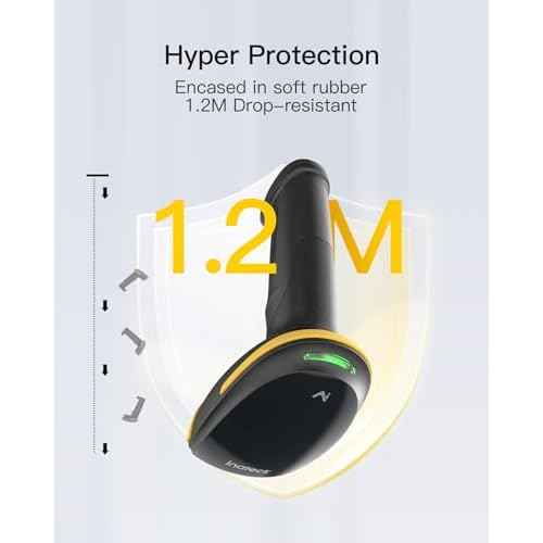 Inateck AI Barcode Scanner Bluetooth, 1D Handheld Scanner Wireless, Handheld Scanner with APP and SDK, 1 Charge 3 Months, BCST-21 AI