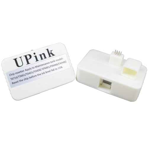 UPink 04D1 Maintenance Box chip Resetter Compatible for ET-2980 ET-3700 ET-3710 ET-3750 ET-3830 ET-3850 ET-4700 M1170 M2170 ST-C4100 ST-M1000 XP-5100 XP-5200 WF-2860 WF-2960 L14150 L11050