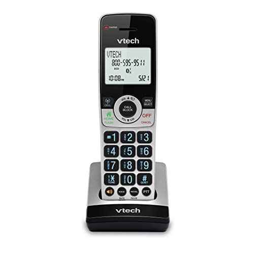 VTech IS8201 Additional Handset for IS8251 Business Grade Cordless Phone Series, Perfect for Home Office, Smart Call Blocking, Answering System, Bluetooth Connect to Cell