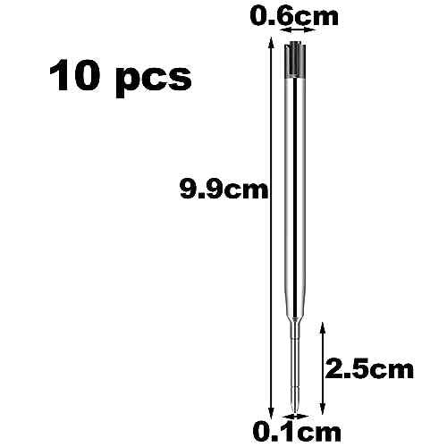 Pack of 10 Replaceable Ballpoint Pen Refills, G2 Gel Ink Refills,1mm Medium Point,Twist Pen Refill,Ball Point Pen Refills,Ink Refills for Pens,Black Ink Refills