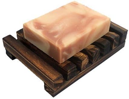 1 PCS Hawaii Style Bathroom Accessories Handmade Natural Wood Soap Dish Wooden Soap Holder